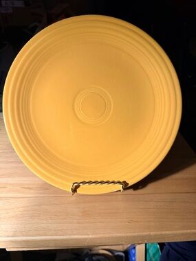 VTG Yellow FiestaWare  lunchplate manufactured by the Homer Laughlin China Co